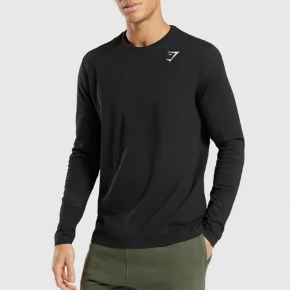Gymshark Critical Long Sleeve T-Shirt - Black
